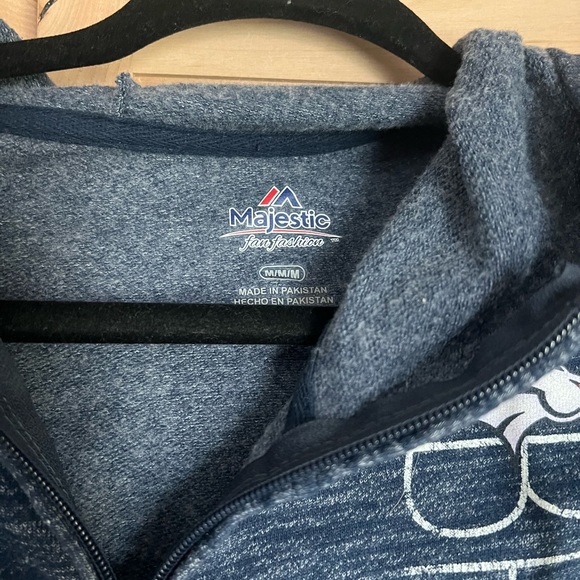 Majestic Denver Broncos zip hoodie SZ med - Picture 5 of 5